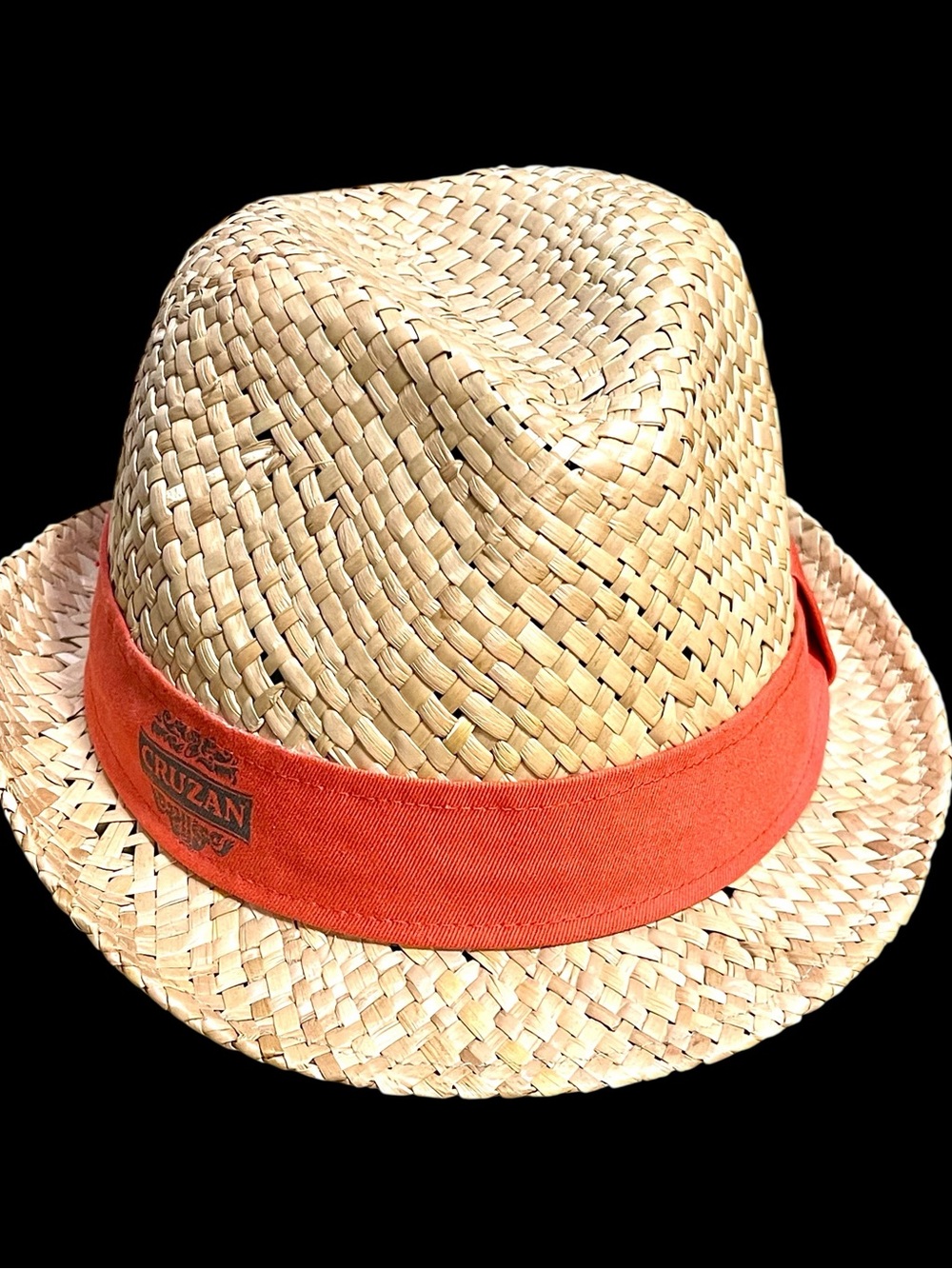 Unisex straw fedora hat from Cruzan Rum